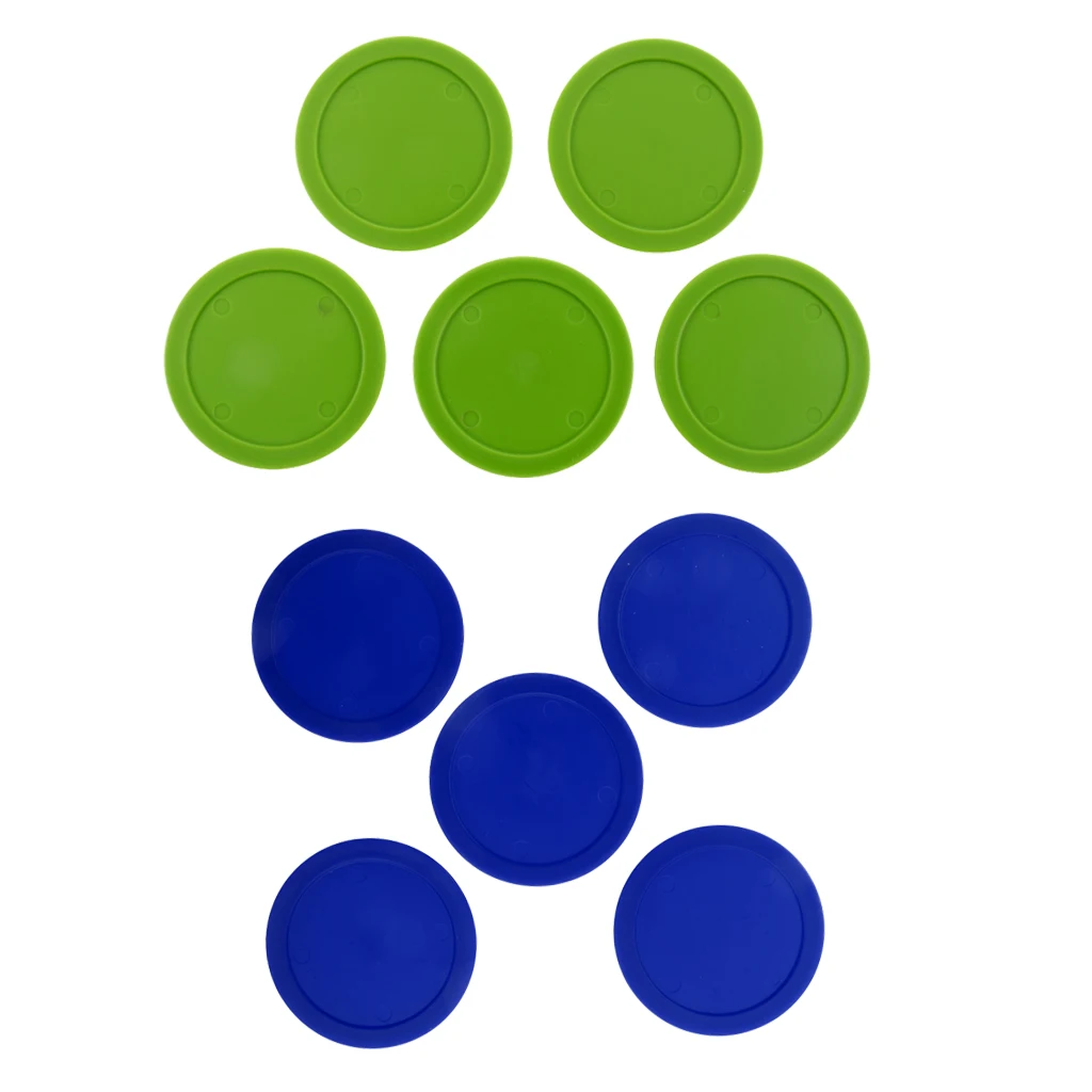 10Pcs/set Durable Plastic Air Hockey Table Replacement Pucks 62mm / 2.44inch