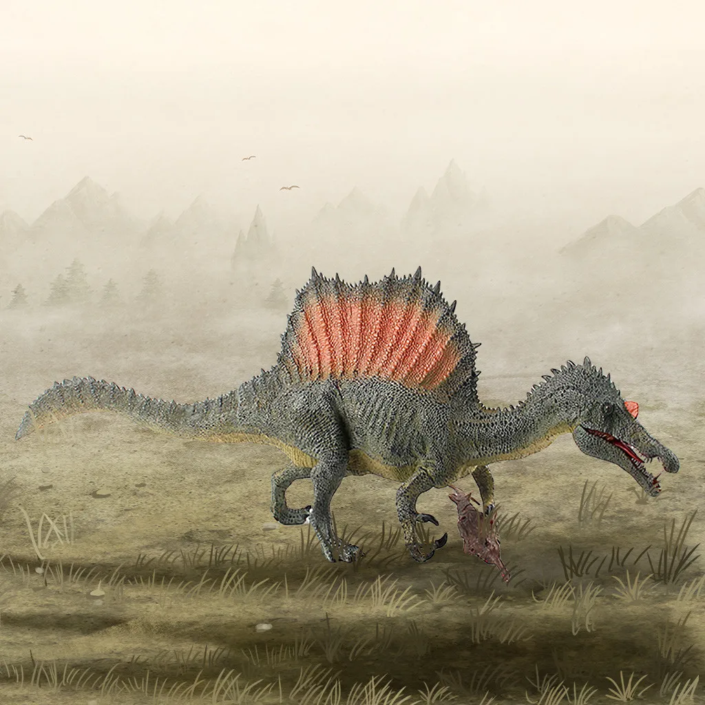Больше моделирование Рыбалка Spinosaurus в натуральную величину модель динозавра рисунок реалистичные детские игрушки