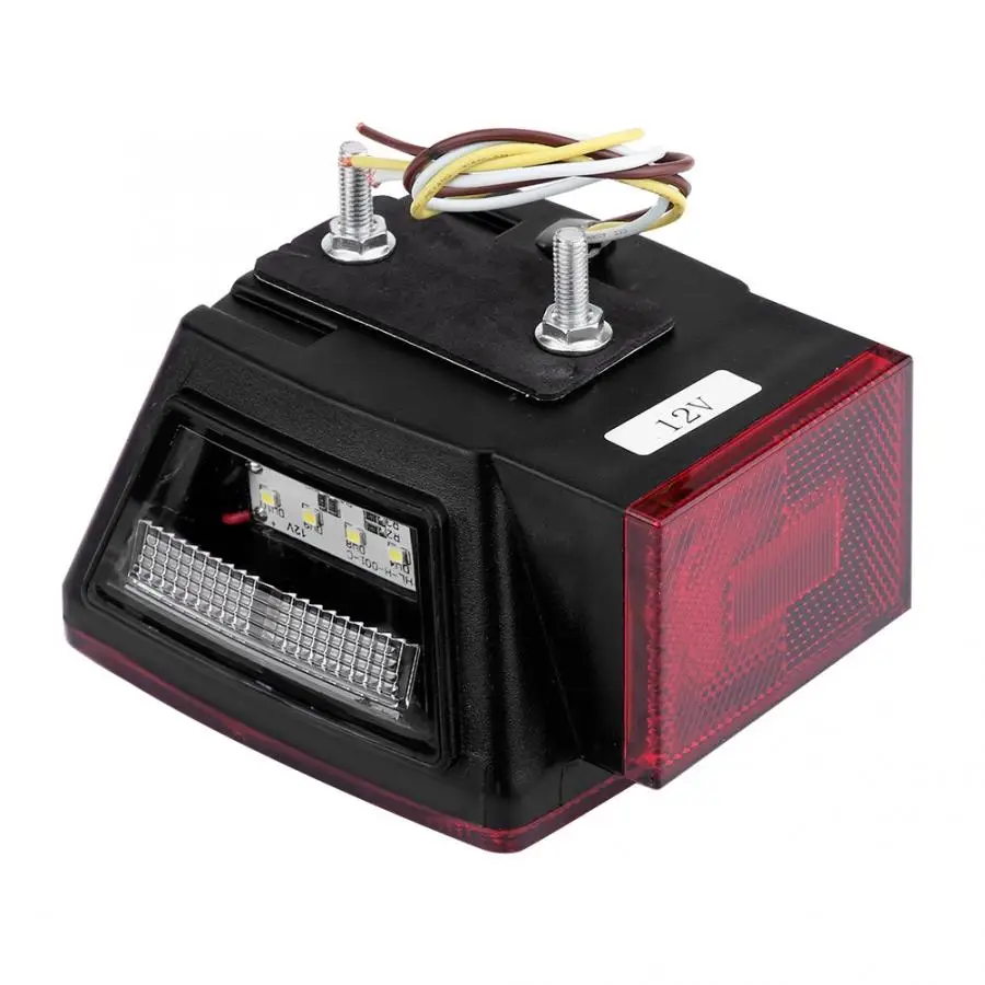 One Pair LED Square Red Trailer Turn/Signal/Tail Light L/R Submersible DOT Under 80 led ceiling downlight