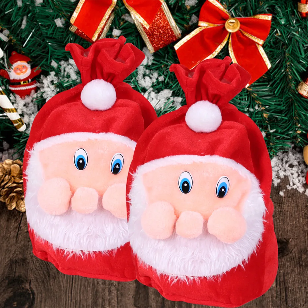 Santa Claus Large Backpack Gift Bag Gold Velvet Candy Bag Gift Bag XTJ