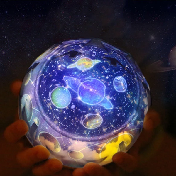 Светодиодный ночной Светильник звезды проектор звездного неба Luminaria Moon Новинка Настольная лампа Батарея USB ночной Светильник для детей