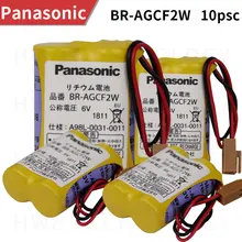 10 шт./лот pushout аккумулятор для Panasonic BR-AGCF2W с вилкой 6V PLC FANUC литиевая батарея