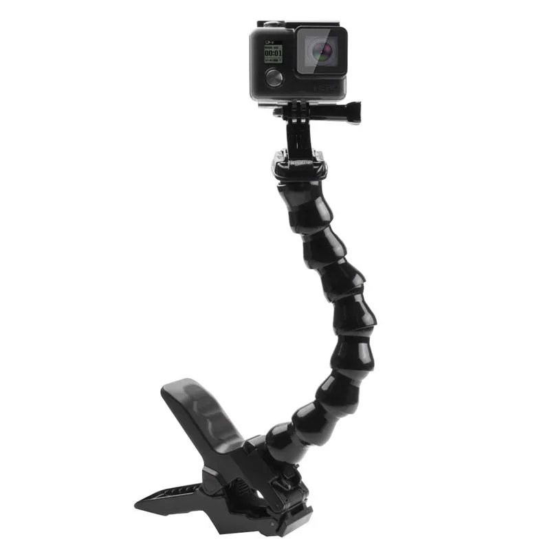 Для спортивной экшн-камеры челюстей Flex Clamp Mount для GoPro HERO7/6/5/5 4 Session/4/3+/3/2/1 для DJI Osmo действий, стилизованные под змею, кронштейн