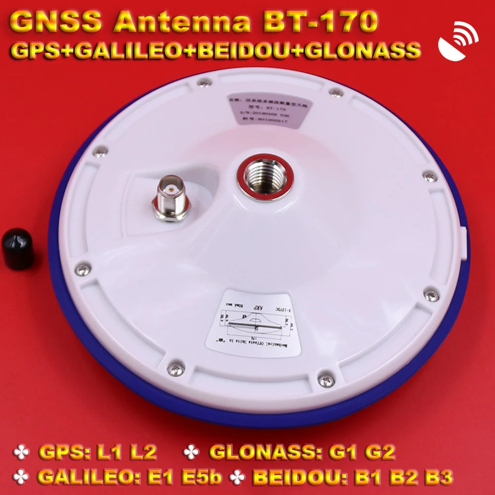 

BEITIAN NEW 3V-18V module receiver CORS RTK GNSS Survey Antenna High gain GALILEO GPS GLONASS BEIDOU,ZED-F9P,TNC-K,BT-170