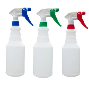 

3 Color Plastic Spray Bottles All-Purpose Adjustable Head Sprayer for Chemical and Cleaning Solutions 750Ml