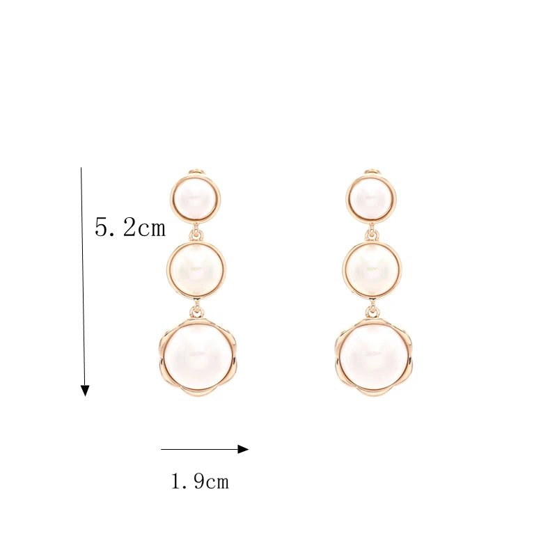 Крыло ЮК так новые модные серьги из искусственного жемчуга для женщин круглые Цветы золотой цвет серьги гвоздики