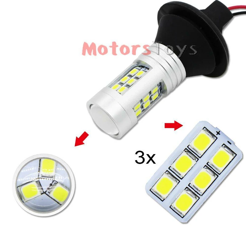 GTinthebox Ошибка Бесплатный CAN-bus Белый 1156 7506 для Audi дневные ходовые огни DRL 21-SMD-3528 светодиодные лампы с резистором