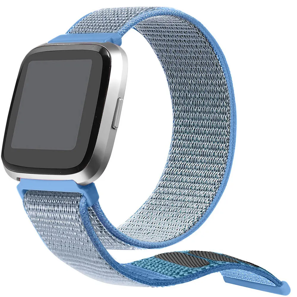 G Нейлоновые ленты для Fitbit Versa ремешок на запястье 23 см воздухопроницаемая мягкая петля спортивные наручные браслеты для Versa Смарт-часы - Цвет: G