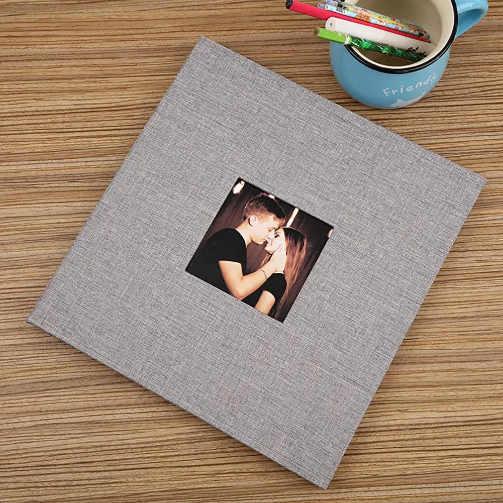 TWISTER.CK Linen Cover Picture Album Self-adhesive Film DIY Handmade Memory Photo Book Home Decor Gift | Дом и сад