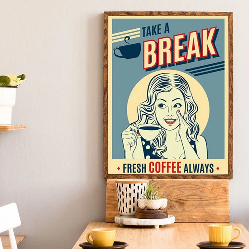 Vintage Coffee Wall Art Prints