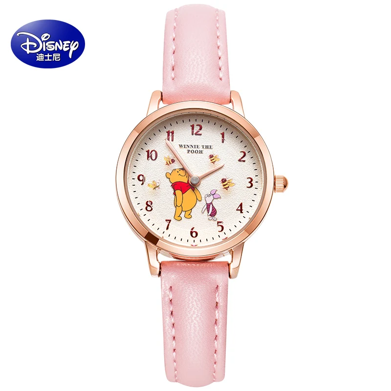 Watches The-Pooh Winnie Girls Kids Disney Clock Gift Quartz Waterproof Reloj Child Fashion