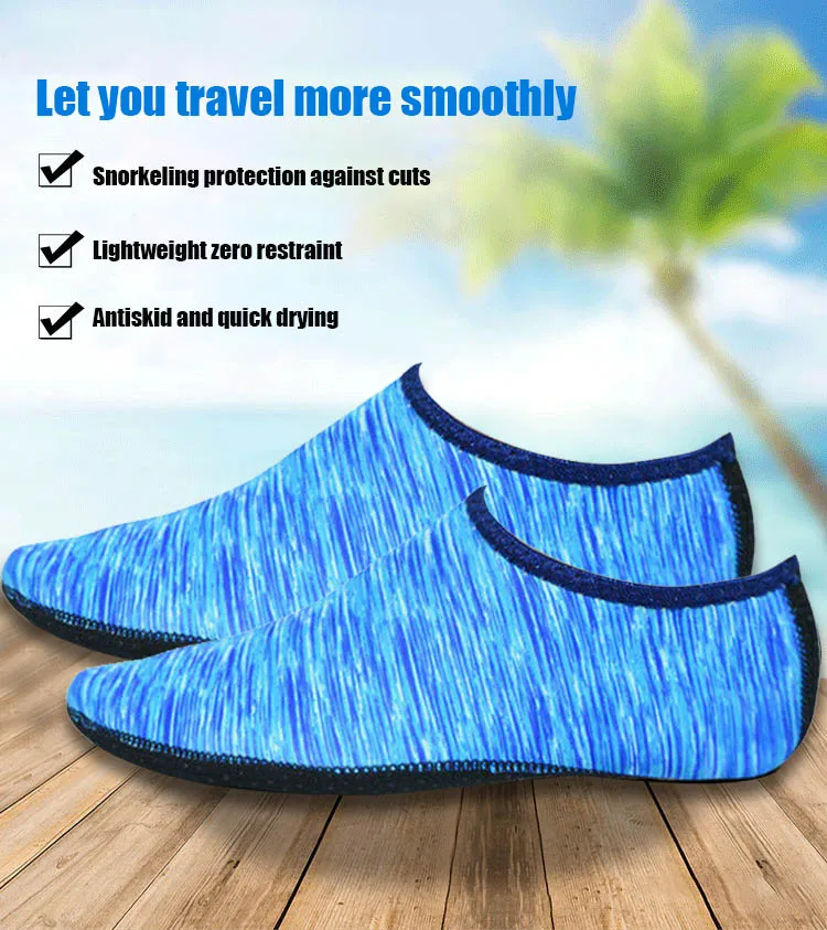 3 цвета, легкая пляжная обувь Aqua, быстросохнущие нескользящие носки для дайвинга, обувь для серфинга в бассейне, плавники, обувь для водных видов спорта