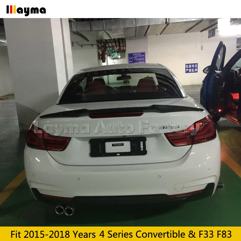 Стильный спойлер M4 для заднего багажника из углеродного волокна BMW 4 серии