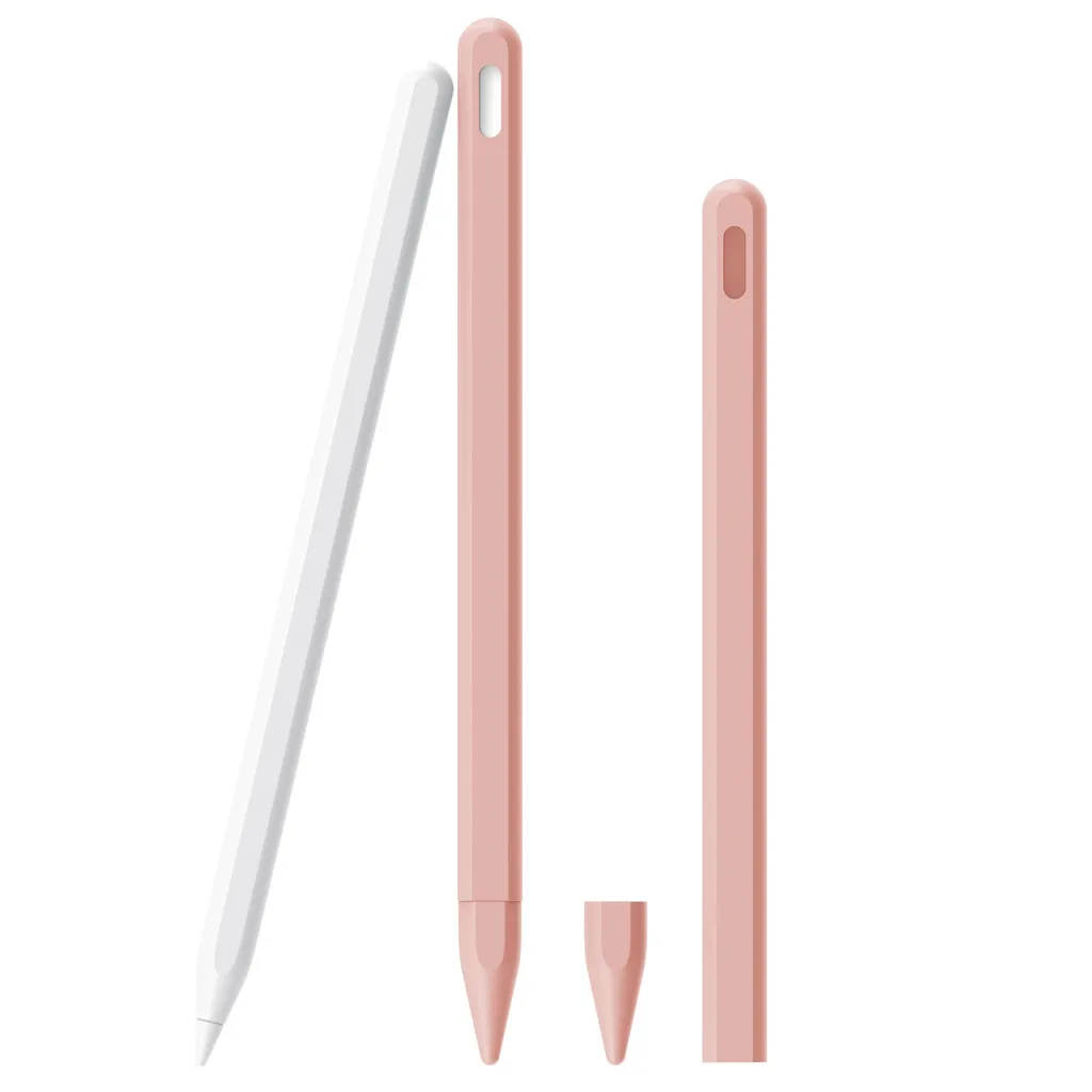 PK Touch stylus pen cover Elastic Protective Silicone Sleeve Grip Skin Cover Case For Apple Pencil 2 - Colors: PK