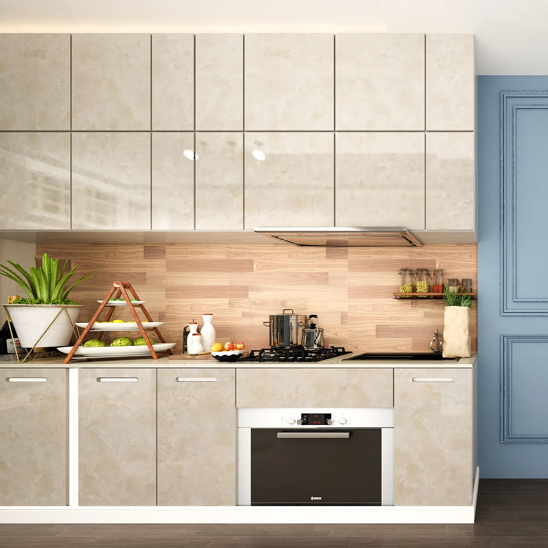 1M/2m Marble Waterproof Countertop Wall Stickers Vinyl Self Adhesive Wallpapers Decorative Film Kitchen Cabinets Contact Paper