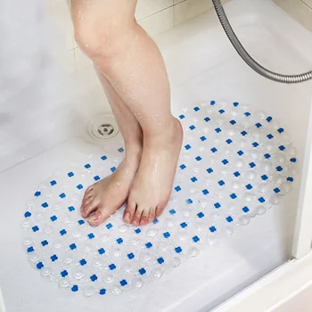 

1PCs Plastic Suction Cup Bathroom Shower Mat Non-slip Bathroom Mat Baby Safety Shower Bath Mat Colorful Point Bead Massage Pad