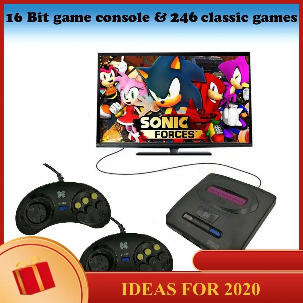

Mini TV Games Console Retro 16 Bit for SEGA Player Video Game Built-In 246 Classic Games Arcade Gaming Player Christmas Gift