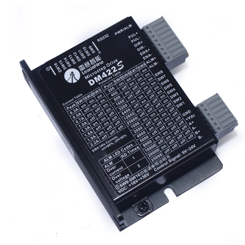 DM422S Leadshine DSP 2PH 2.2A DC Драйвер Для NEMA11 NEMA17 28 мм 42 мм гибридный шаговый двигатель заменить DM422C DM422 M420