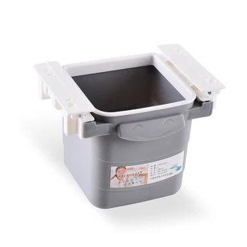 

Concealed Trash Can Dust Bin Desktop Home Kitchen Office Retractable Storage Case LBShipping