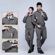 Рабочие комбинезоны мужские и женские Защитные безопасность комбинезон ремонтник набор ремень брюки Рабочая Униформа плюс размер с длинным рукавом Комбинезоны