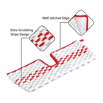 

5pcs Floor Mop Reusable Microfiber Pads Wet Dry Cleaning Tools Replacement Paste Cloth Cover for Vileda O-Cedar ProMist MAX/MAP