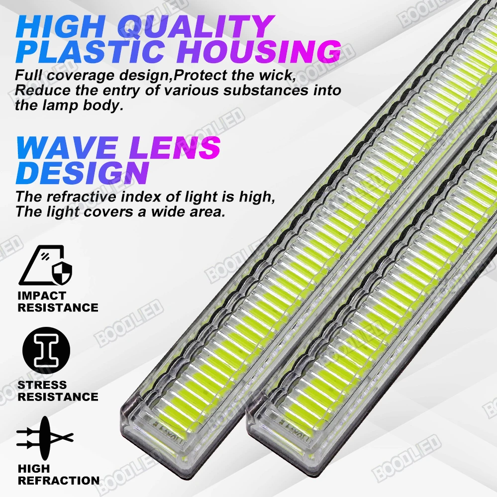 2pcs    DRL ڵ LED  Ʈ  COB  Ʈ Ʈ  Ϲ 17CM 12V  .