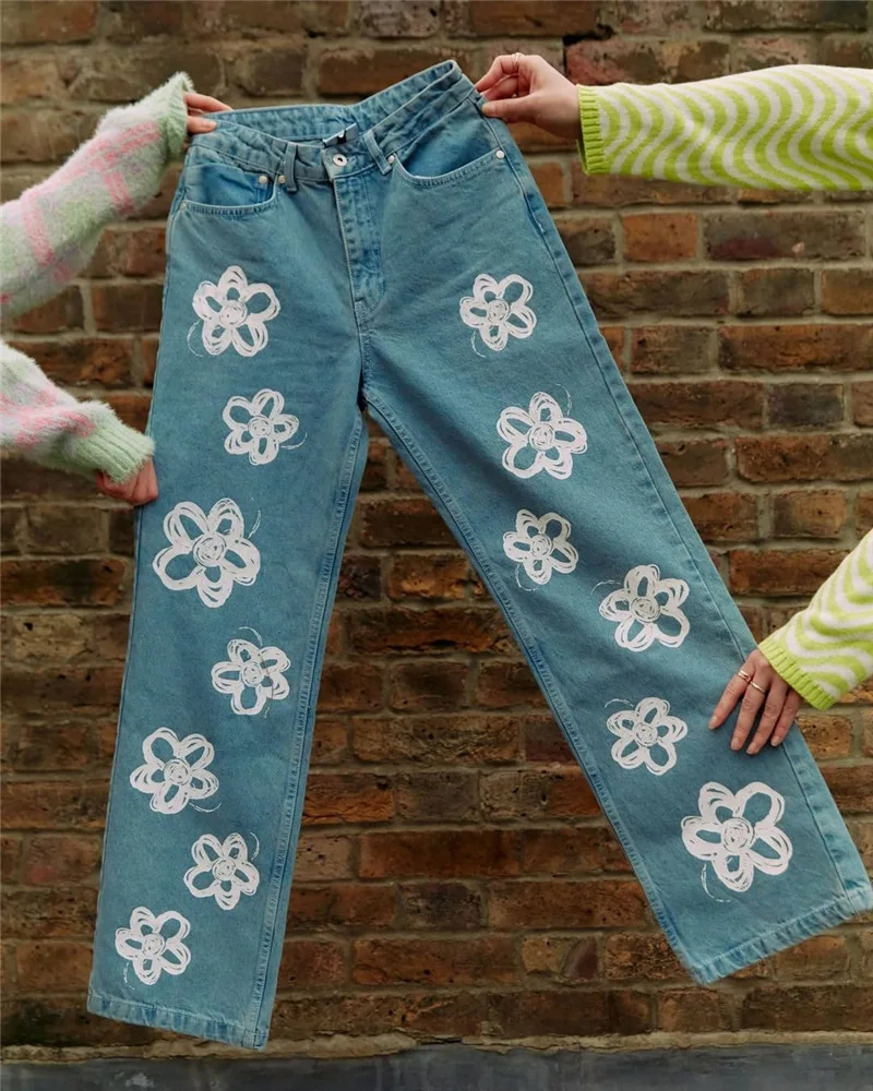 Y2k Vintage Fashion Girls Flowers 