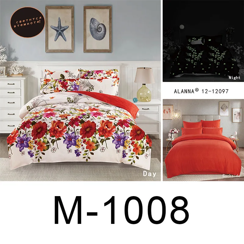 M-1008 Alanna queen Комплект постельного белья, светящееся одеяло, евро пастельные простыни, простыня king size, двойное покрывало, покрывало, набор - Цвет: M-1008