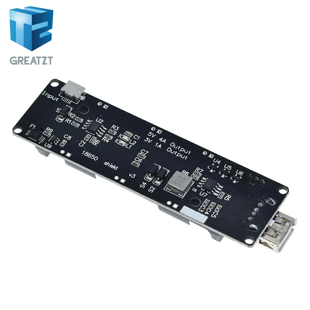 ESP32 ESP32S для Wemos Raspberry Pi 18650 плата зарядки аккумулятора V3 Micro USB порт Type A 0.5A