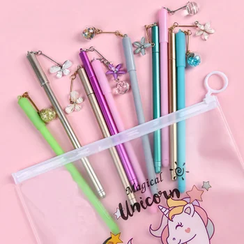 

Pendant Gel Pen Pencil Case Kawaii Stationery Cute Pens Creative Writing Kawaii Pen Black Ink Gel Pens School Office Supplies