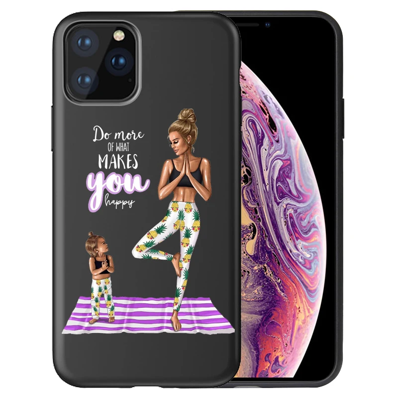 Модный семейный чехол для телефона Super Dad Mom baby girl для iphone 11 11 Pro Max 8 7 X XS Max XR 6 7 8 Plus 5s SE, чехол Etui