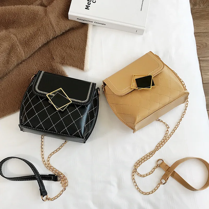 

Ai6 Rhombus Chain Small Bag WOMEN'S Bag New Style 2019 Summer Hipster Versatile INS Shoulder Bag France Non-mainstream