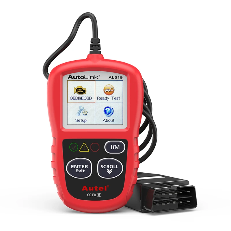 Autel Автоссылка AL319 OBD2 считыватель кодов DIY Автомобильный сканер OBD автоматический диагностический инструмент Automotriz считывание и стирание кода pk AD310 ELM327