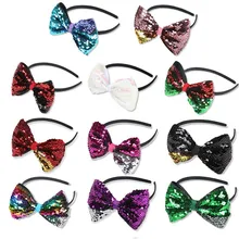 Аксессуары, популярные вечерние повязки для волос в европейском и американском стиле с блестками и бантом