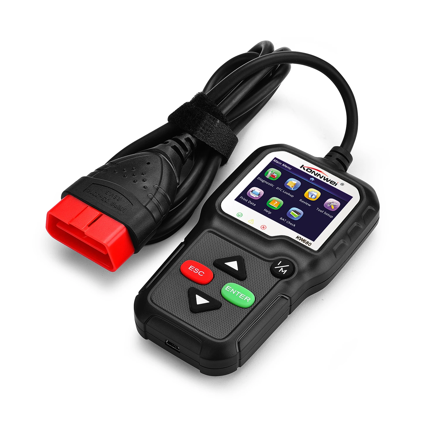 ##BUY KONNWEI KW680 ODB2 Automotive Scanner OBD Car Diagnostic Tool in Russian Code Reader ODB2 Scanner OBDII OBD 2 ODB Engine Check