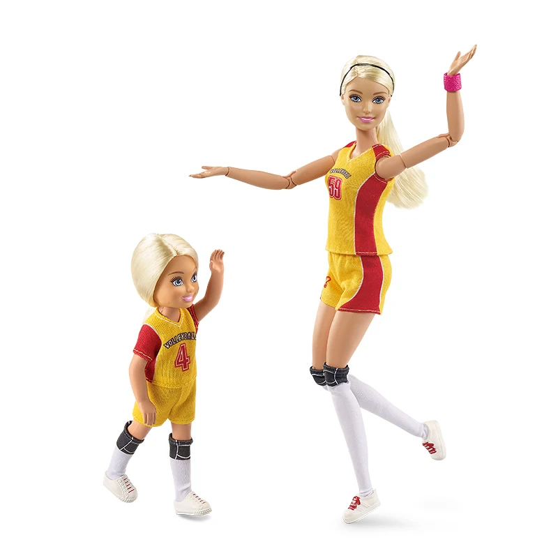 Оригинальная модель года, модная Кукла, маленькая Учительница по волейболу для Барби, подарок для девочки, подарок на день рождения, для девочки, Boneca FRL33