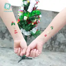 

waterproof temporary tattoos sticker face kids fake children body art deer Bows bells Christmas nail joker stickers T1864