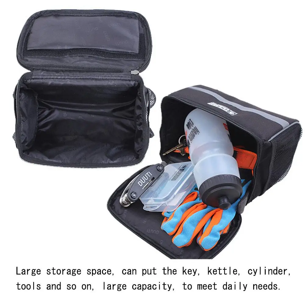 Outdoor Sports Bicycle Front Handlebar Bags Bicycle Accessories Touch Screen Mobile Phone Charter Mountain Riding Equipment
