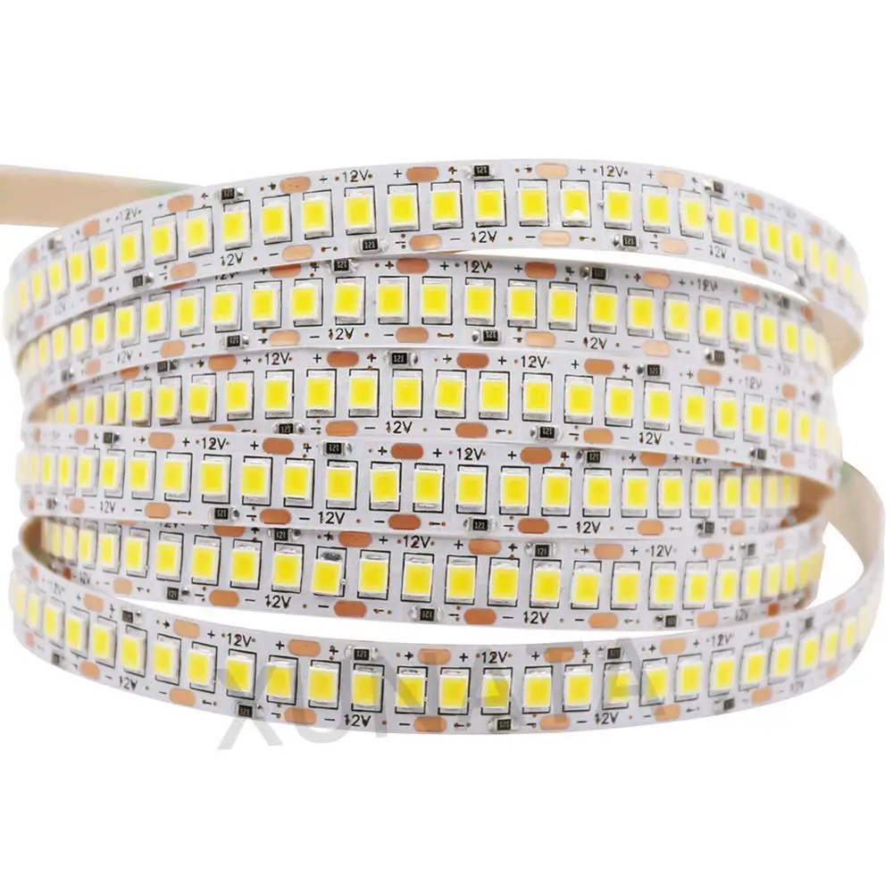 Супер Яркий Стабильный светодиодный светильник SMD2835 DC 12V 5M 1200LED водонепроницаемый