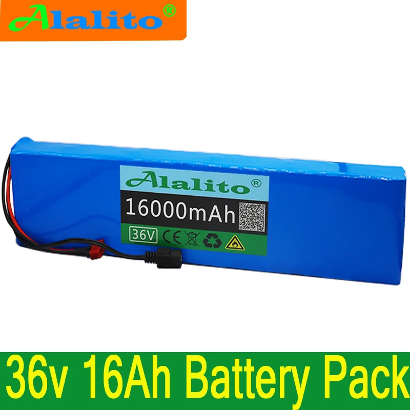 36V 10S4P 16Ah 42V 18650 комплект литий ионный батарей для электровелосипеда мотора
