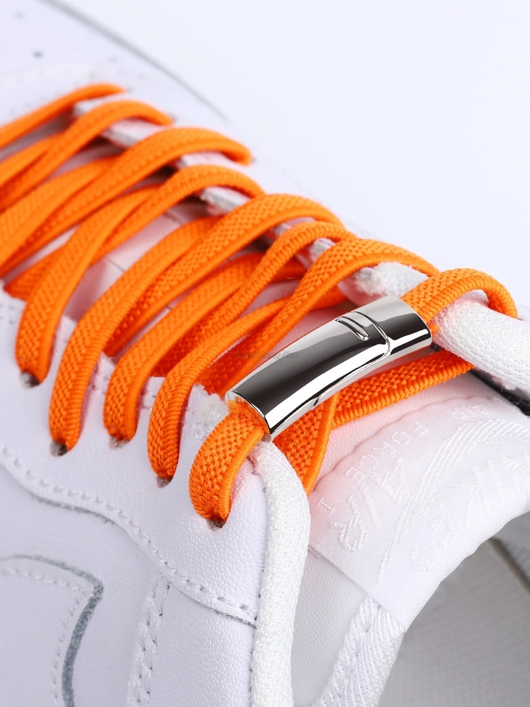 Neon Orange Flat Shoelaces Schoenen Inlegzolen & Accessoires Schoenenveters 