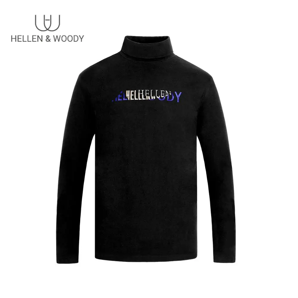 Best Price HW Mens Winter High Neck Thick Warm Sweater Mens Turtleneck Brand Mens Sweaters Slim Fit Pullover Mens Knitwear Male