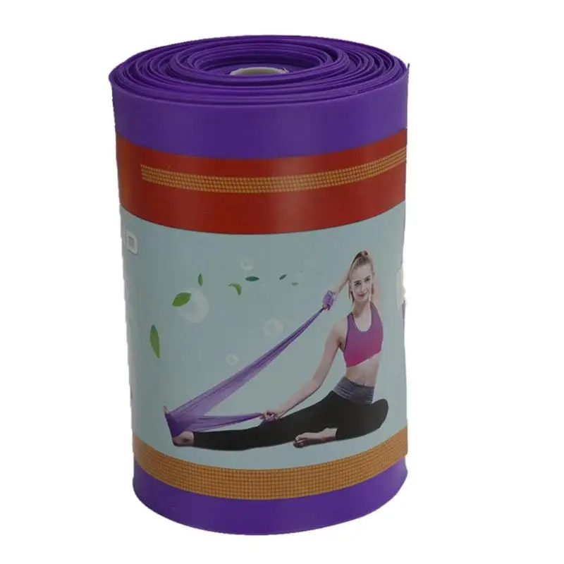 Фиолетовый 15 м TPE эластичная тянущаяся веревка для йоги, тренажерного зала, спортивных тренировок, упражнений, тренажеров - Цвет: Фиолетовый
