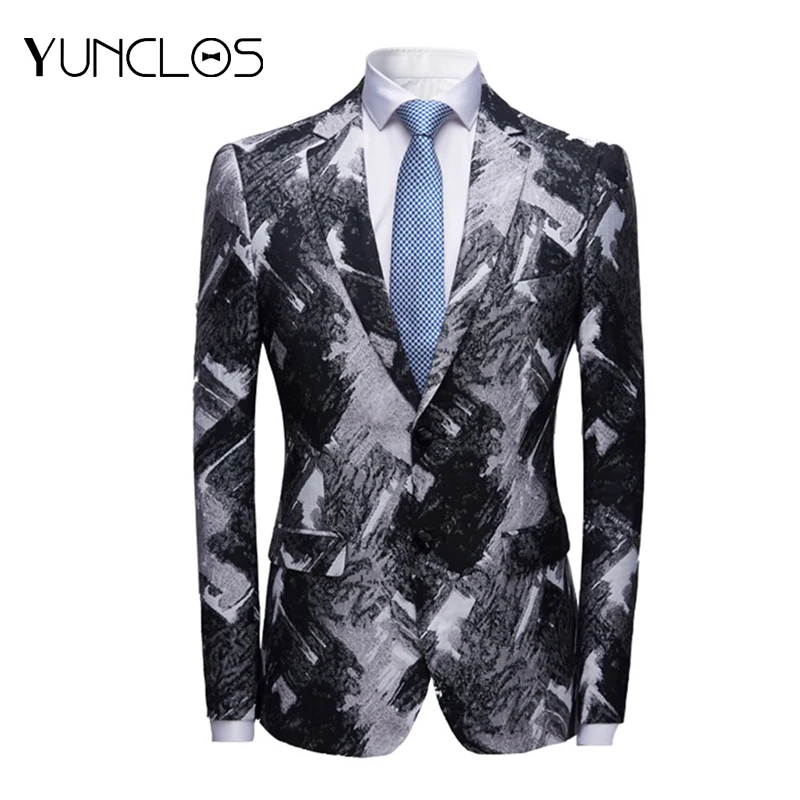 Новый мужской блейзер для свадьбы и куртки вечеринок костюм с двумя пуговицами