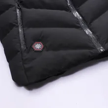 New Products Men Winter Hooded Waistcoat Large Size Fat Warm Cotton-padded Clothes Sleeveless Vest Imitation down Waistcoat Fash