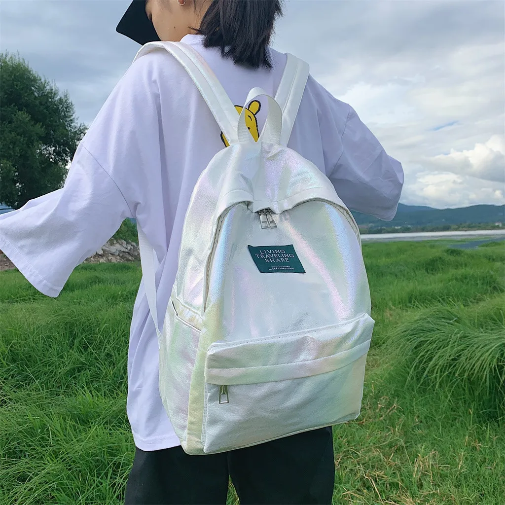 Плотная большой вместимости цвет водонепроницаемый Повседневный Рюкзак Школьная Сумка mochila feminina Рюкзак mochila mujer школьные сумки#35