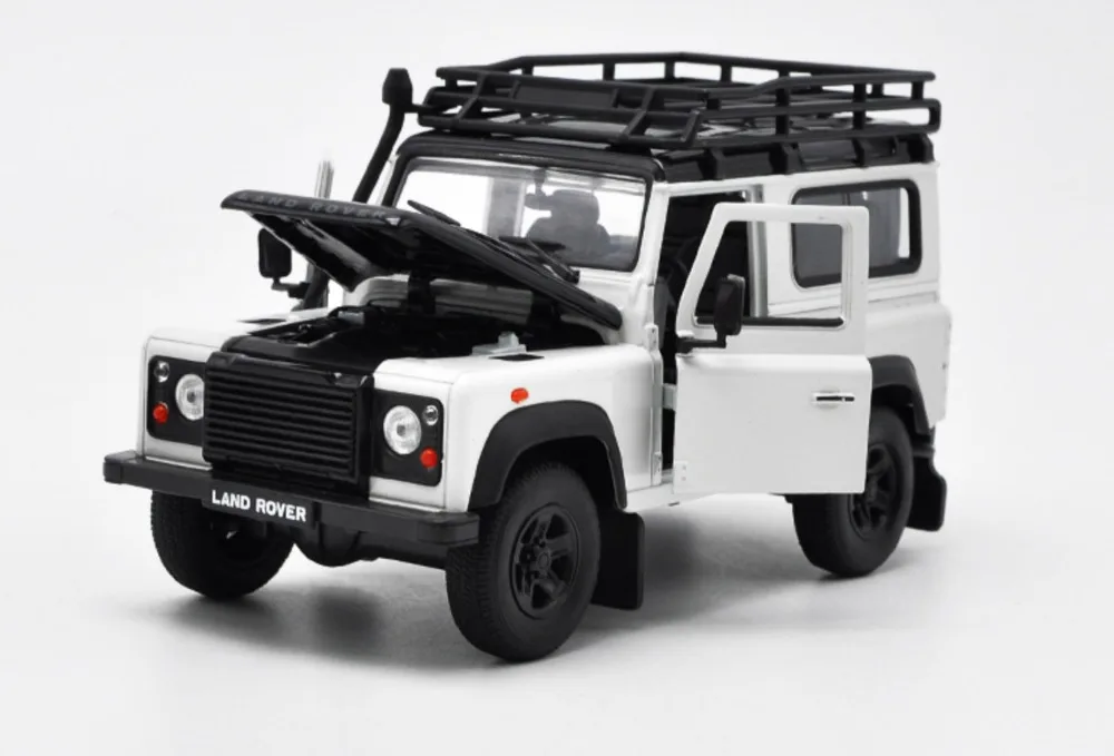 Welly 1/124 1:24 Ностальгический Land Rover Defender внедорожник автомобиль литье под давлением модель игрушки на день рождения для детей мальчиков и девочек