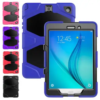 

Kickstand Tablet Case For Samsung Galaxy Tab A 9.7'' SM T550 P550 P555 T555C Case Shockproof Silicon Protective Cover Case