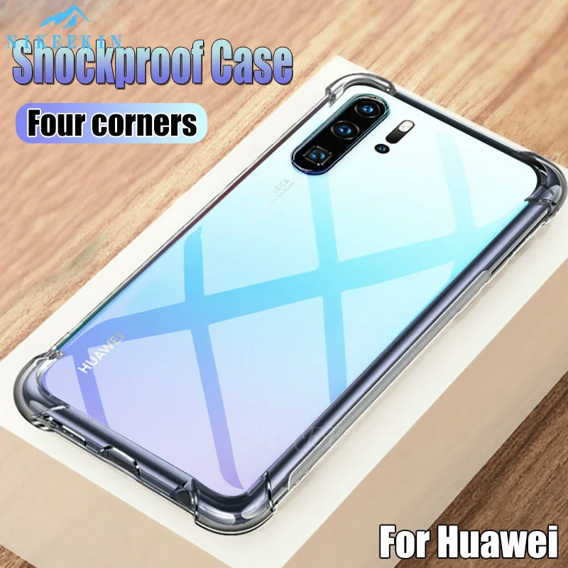 Противоударный силиконовый чехол с подушкой безопасности для Huawei Nova 5T Honor 30i 9A 9S 9C