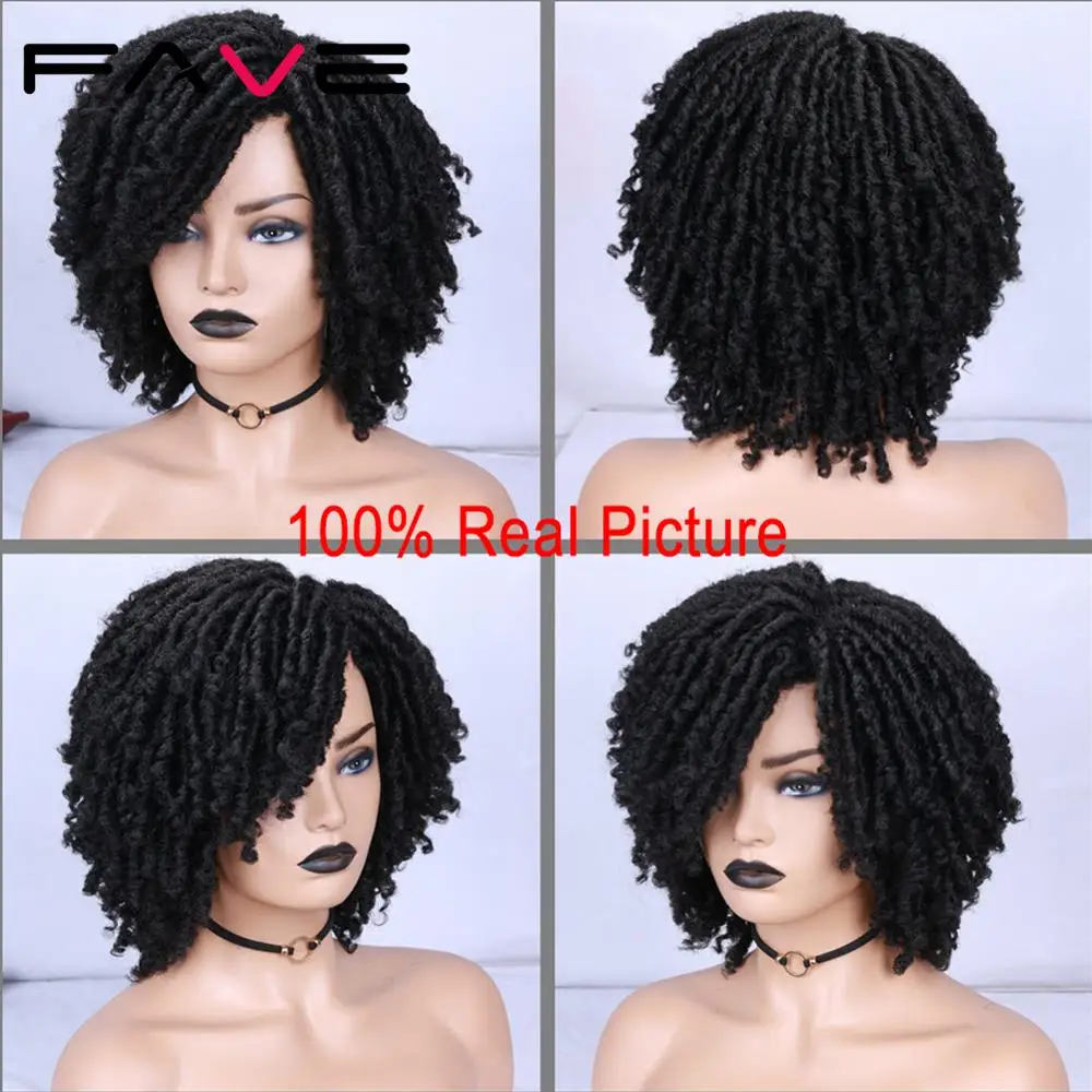 Женский парик из термостойкого синтетического волокна FAVE Dreadlock черные